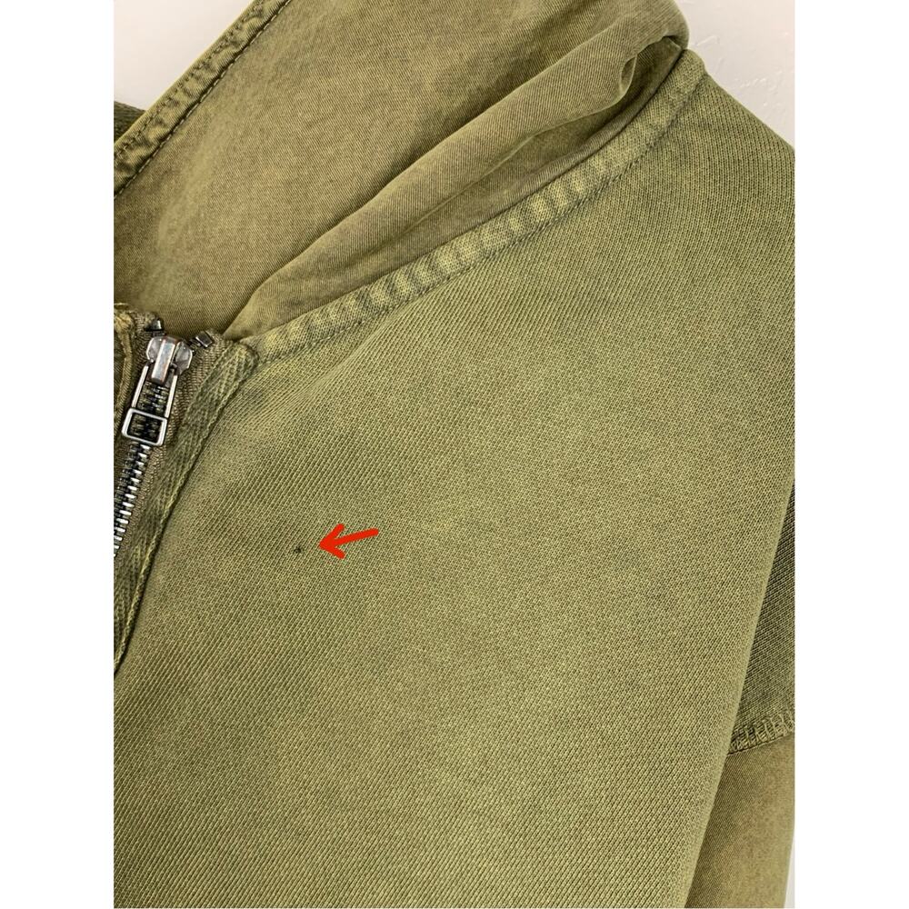 Free People C'Mon Hooded Cardigan Jacket Olive Green Oversized Pockets Women's S - Picture 6 of 11